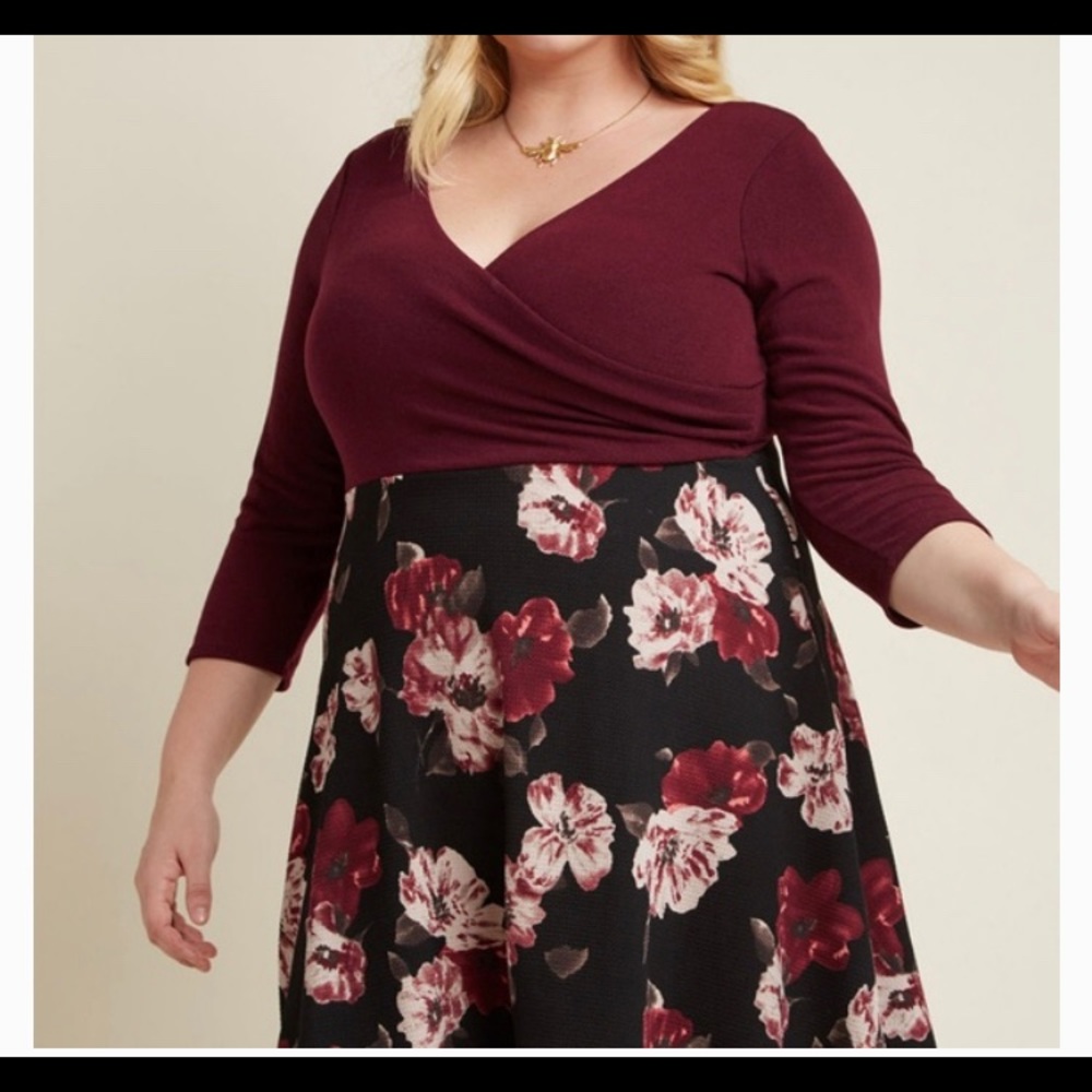 ModCloth Botanical Brunch Floral Dress